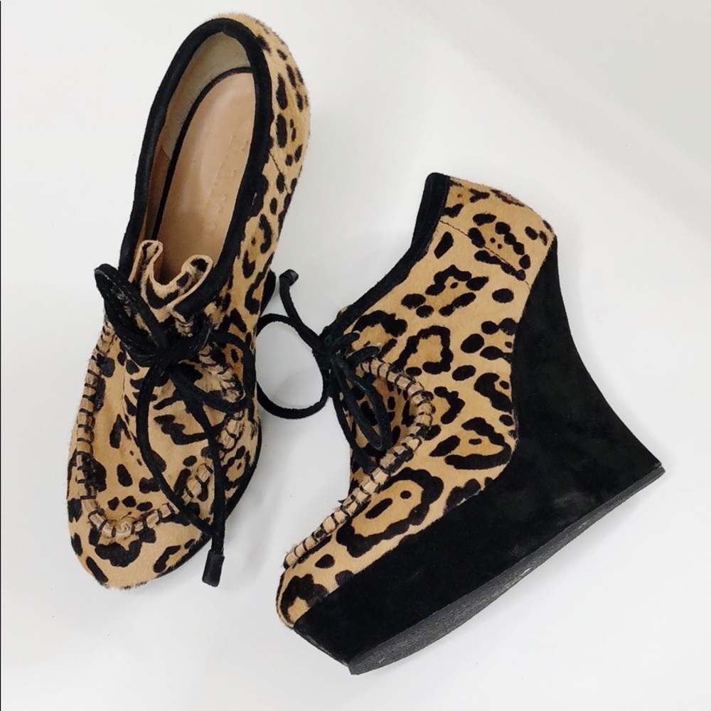 L.A.M.B Leopard Wedges 🐆